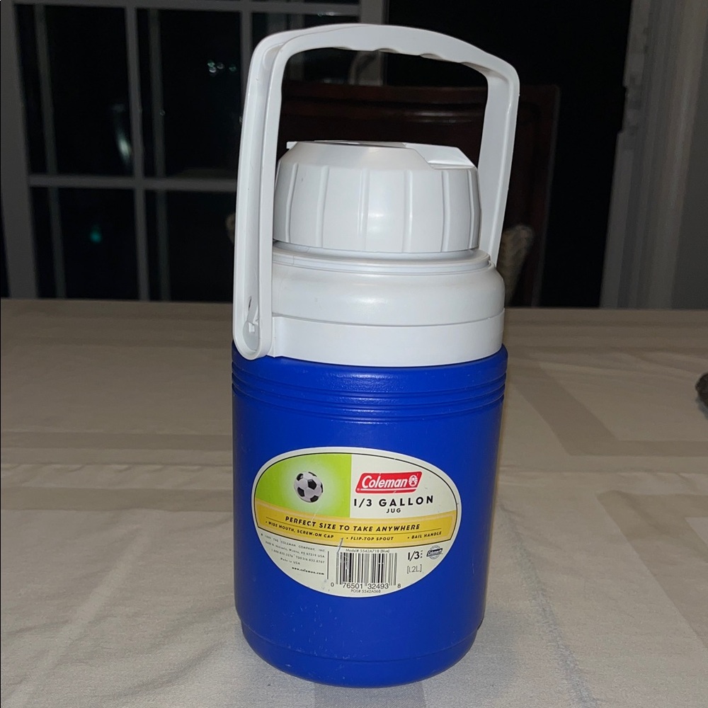 Coleman Blue and White 1/3 Gallon Jug